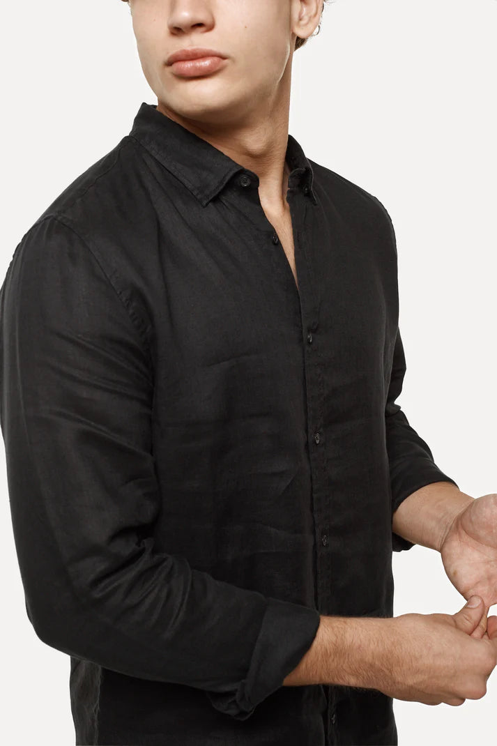 Industrie The Tennyson Linen Blend LS Shirt