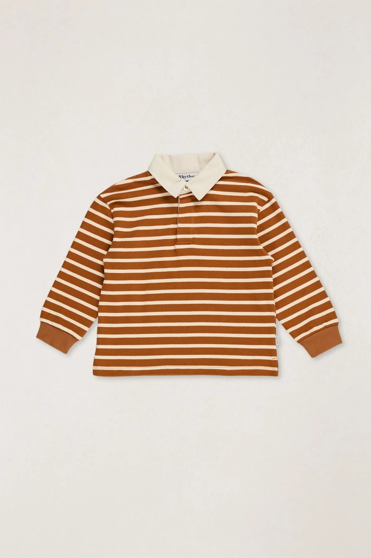 Rhythm Kids Stripe LS Rugby Polo