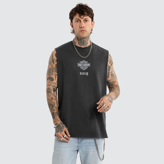 KSCY x Harley-Davidson Idle Relaxed Muscle Tee