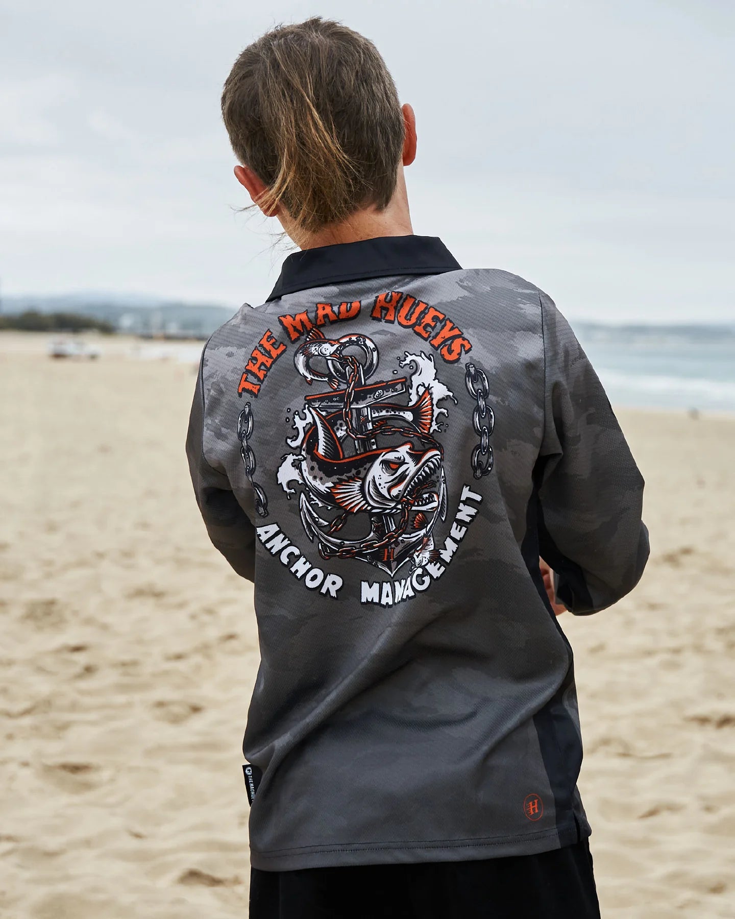 The Mad Hueys Anchor Management Youth UPF Fishing Jersey