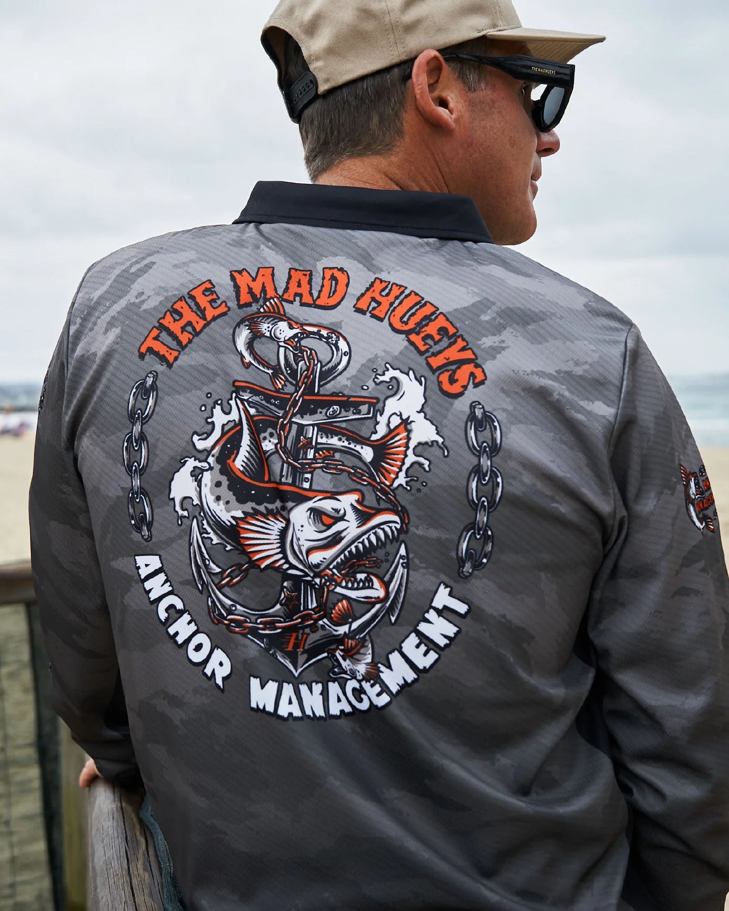 The Mad Hueys Anchor Mnagement UPF Fishing Jersey