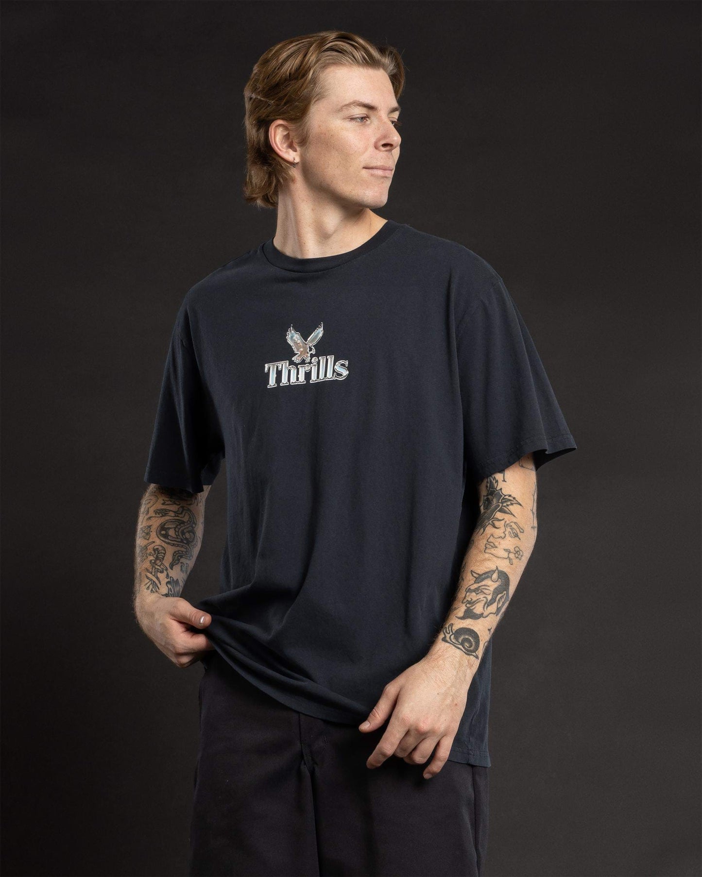 Thrills Strength And Glory Merch Fit Tee
