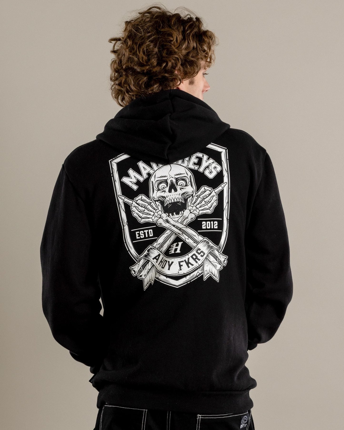 Mad Hueys Ahoy Fkrs Shield Hoodie