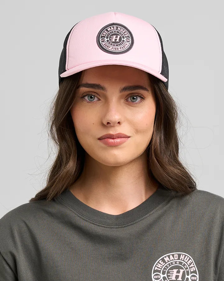 The Mad Hueys Good Life Womens Twill Trucker Cap