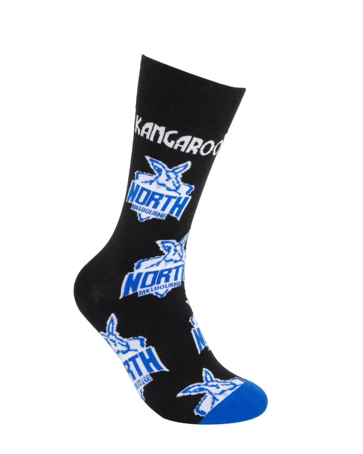 Foot-ies North Melbourne Mascot Organic Cotton Socks