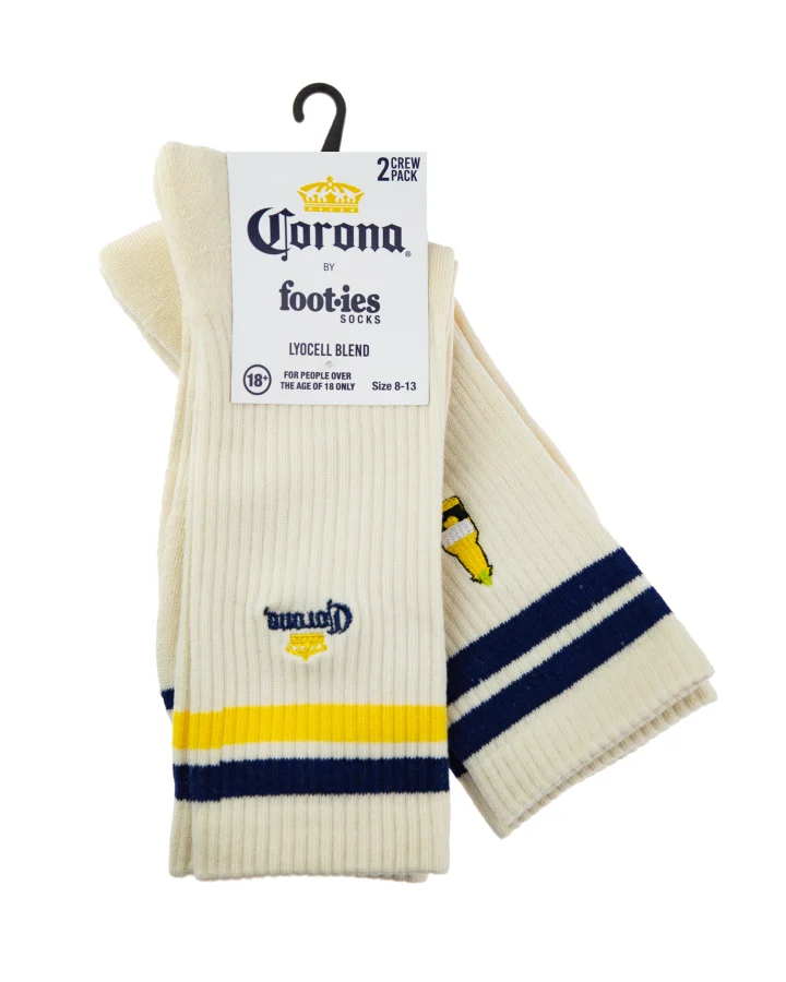 Foot-ies Corona Retro Sneaker Socks 2Pk
