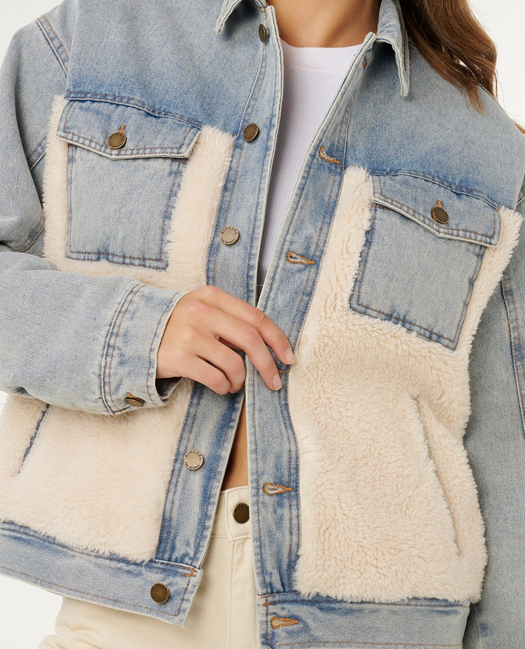 Rip Curl Cruisin Sherpa Denim Jacket