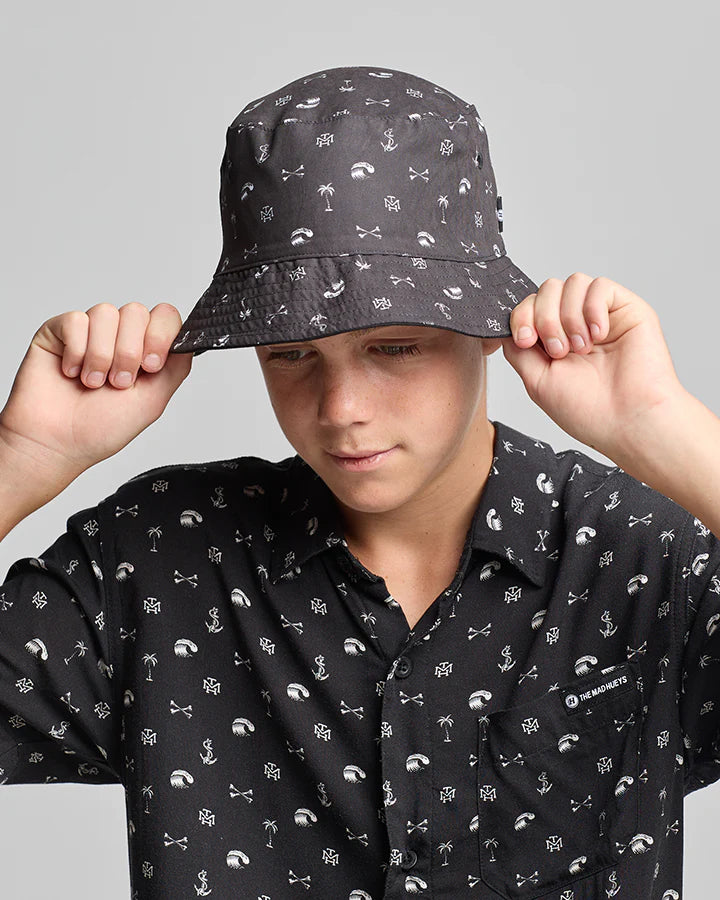 Mad Hueys Anchor Bones Youth Reversible Bucket Hat