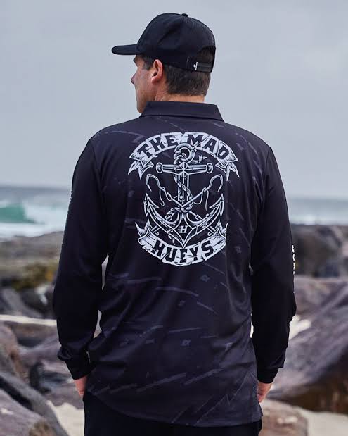 Mad hueys Drop Anchor UPF50+ Fishing Jersey
