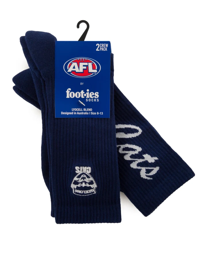 Foot-ies Geelong Cats Sneaker Socks 2pks