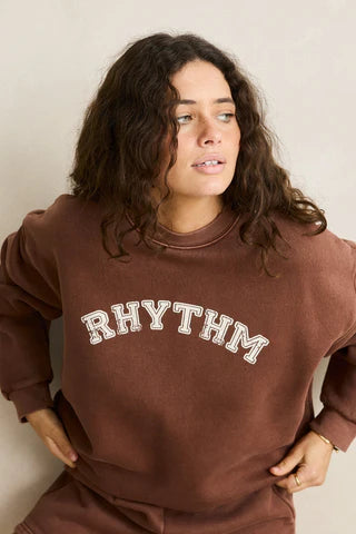 Rhythm Collegaiate Oversized Crew Neck Fleece