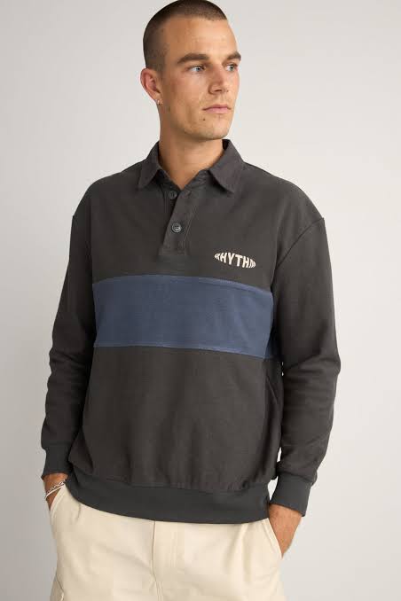 Rhythm Terry Vintage Long Sleeve Rugby Shirt