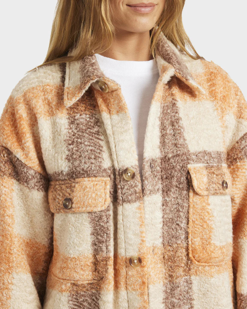 Roxy Over And Out Plaid Shacket