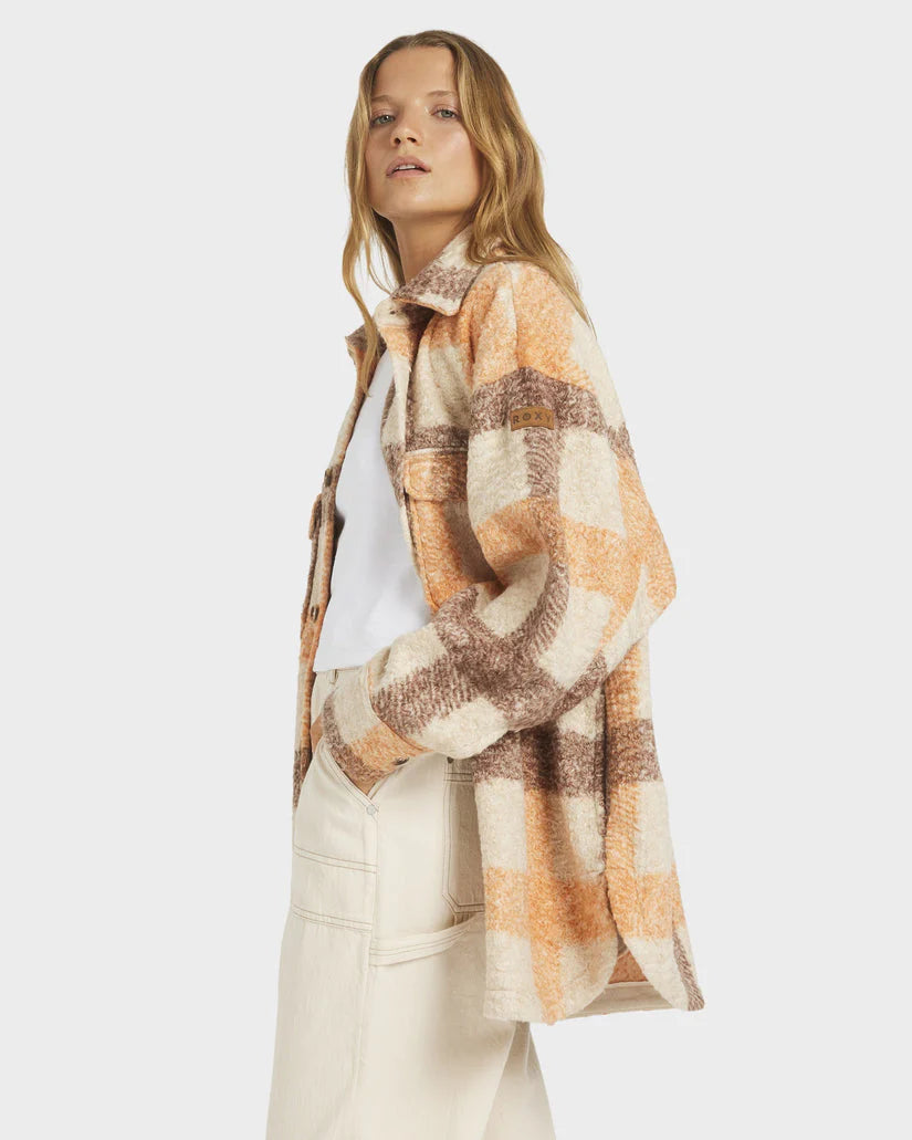 Roxy Over And Out Plaid Shacket