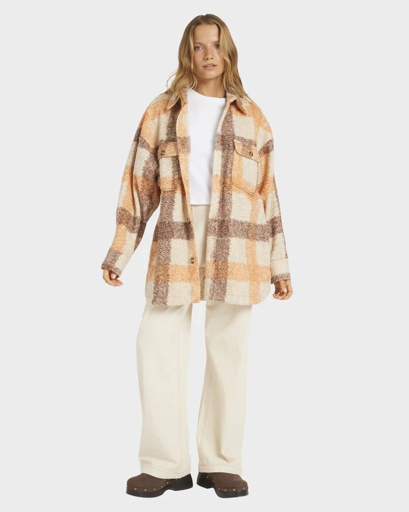 Roxy Over And Out Plaid Shacket