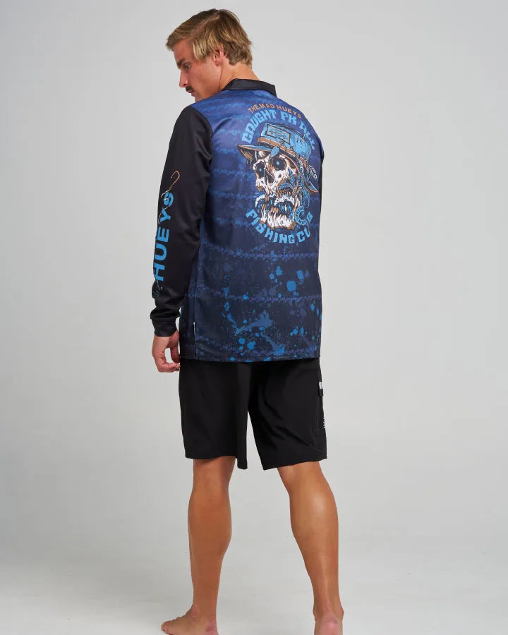 The Mad Hueys Caught Fk Skull UPF 50 Fishing Jersey