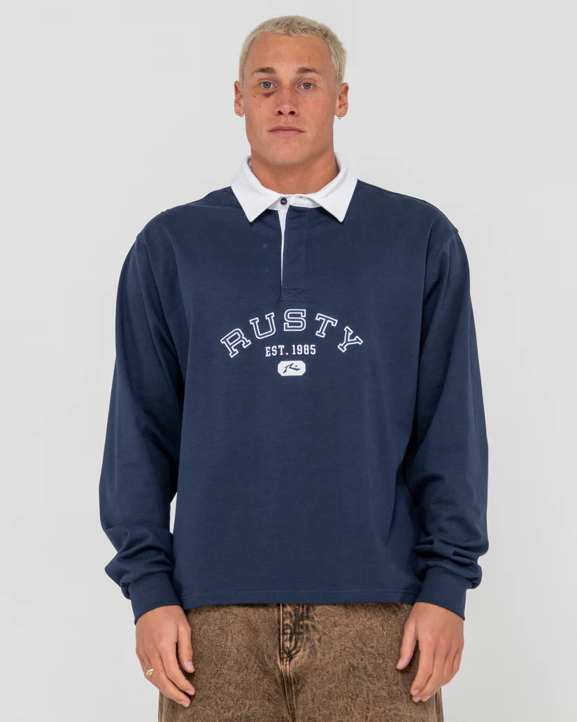 Rusty Harvard Long Sleeve Ruby Tee