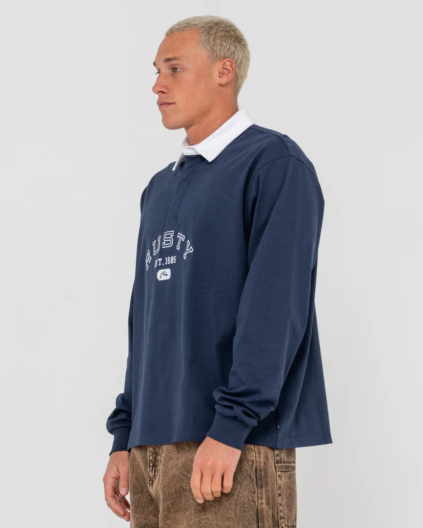 Rusty Harvard Long Sleeve Ruby Tee