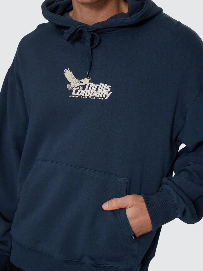 Thrills Between Chaos And Calm Slouch Pull On Hoodie