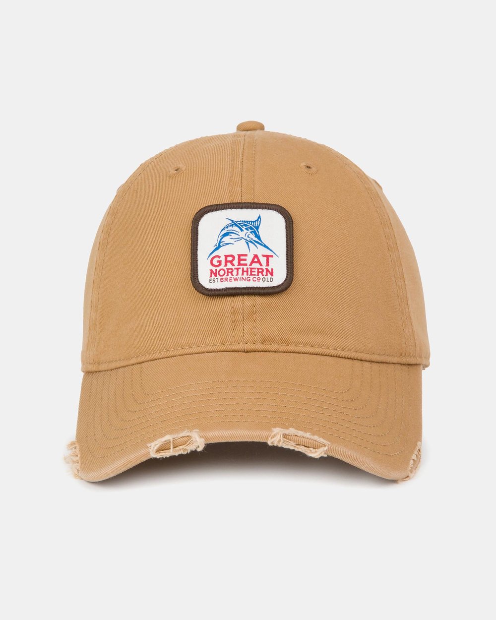 American Needle Great Northern Front Patch Destressed Ball Park Cap