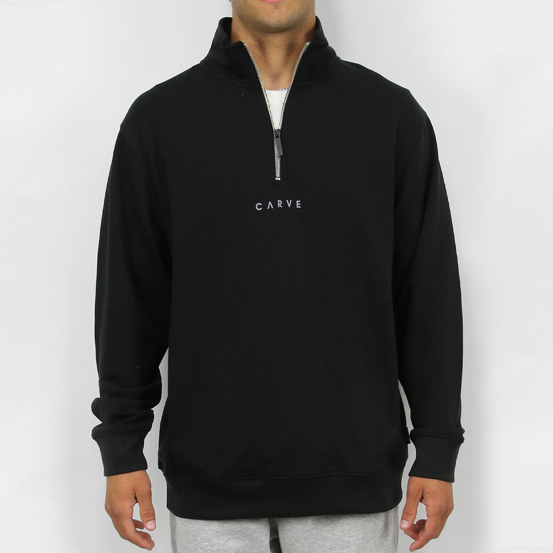 Carve Locals Mens 1/4 Zip Sweatshirt Fleece