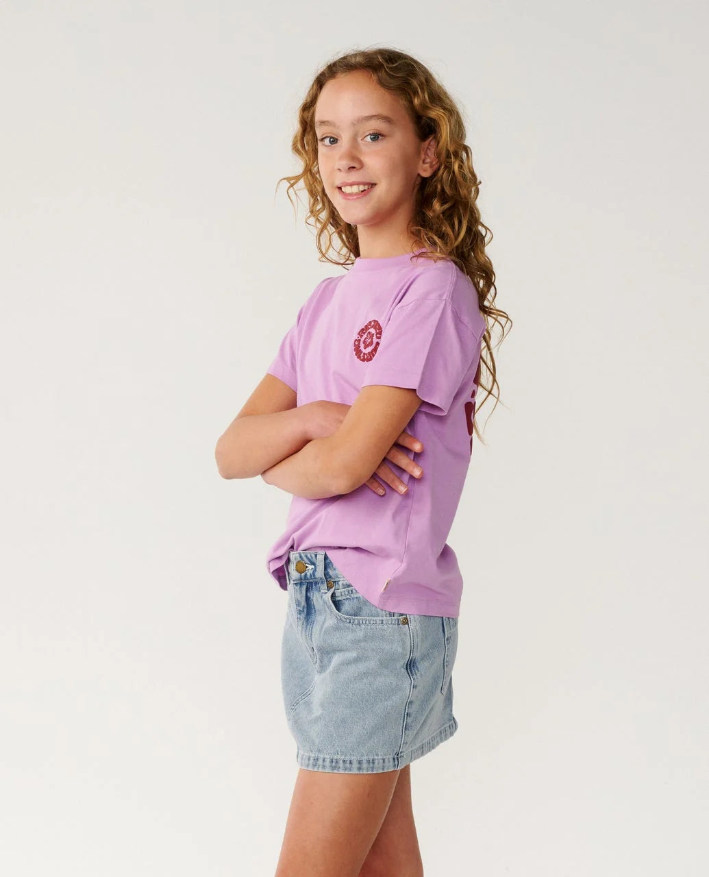 Rip Curl Surf Puff Relaxed Tee Girls