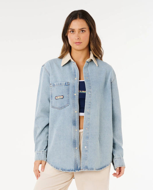 Rip Curl Surf Side Relaxed Denim Shirt