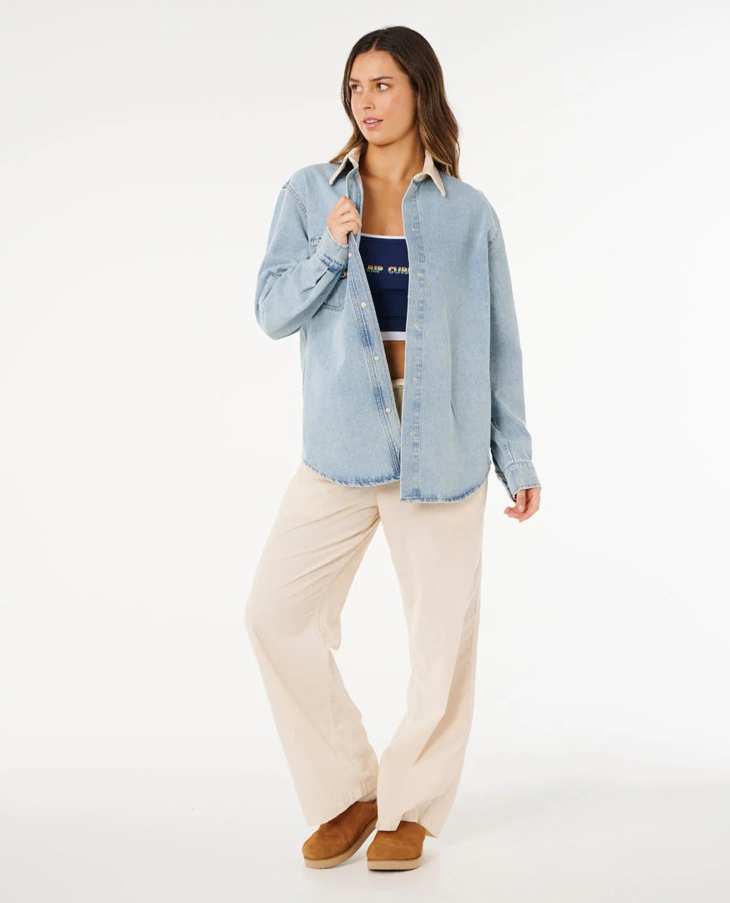 Rip Curl Surf Side Relaxed Denim Shirt