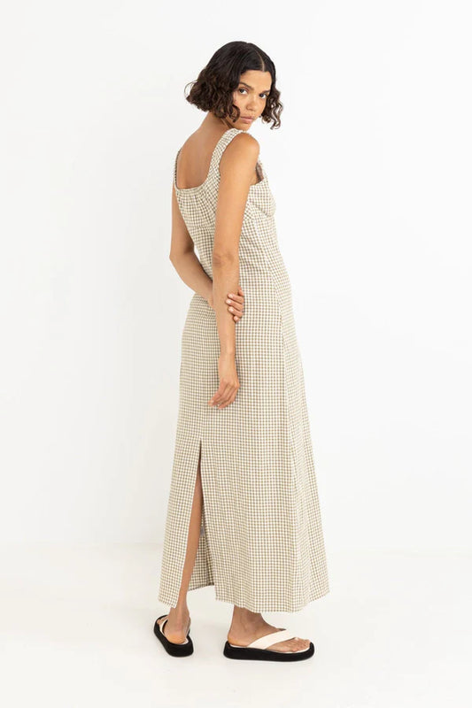 Rhythm Lola Check Maxi Dress