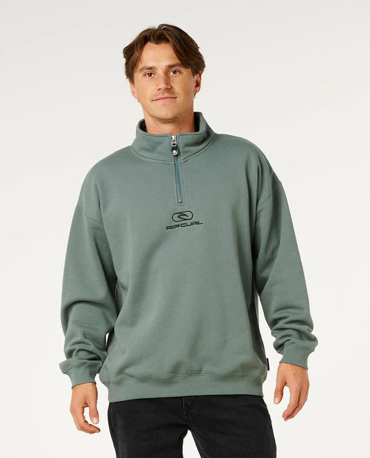 Rip Curl Pill Icon 1/4 Zip Crew