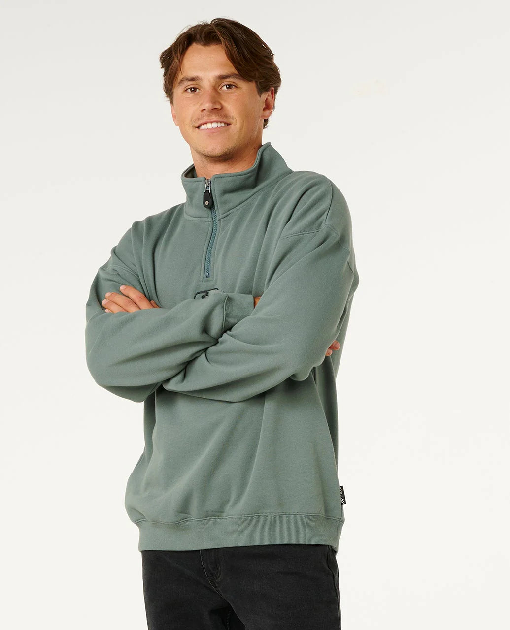 Rip Curl Pill Icon 1/4 Zip Crew