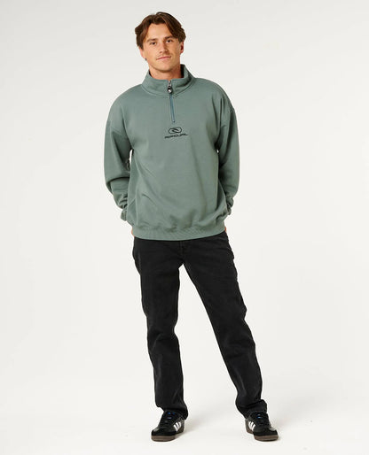 Rip Curl Pill Icon 1/4 Zip Crew