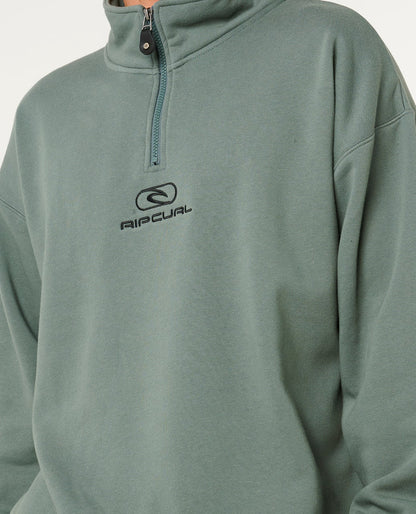 Rip Curl Pill Icon 1/4 Zip Crew