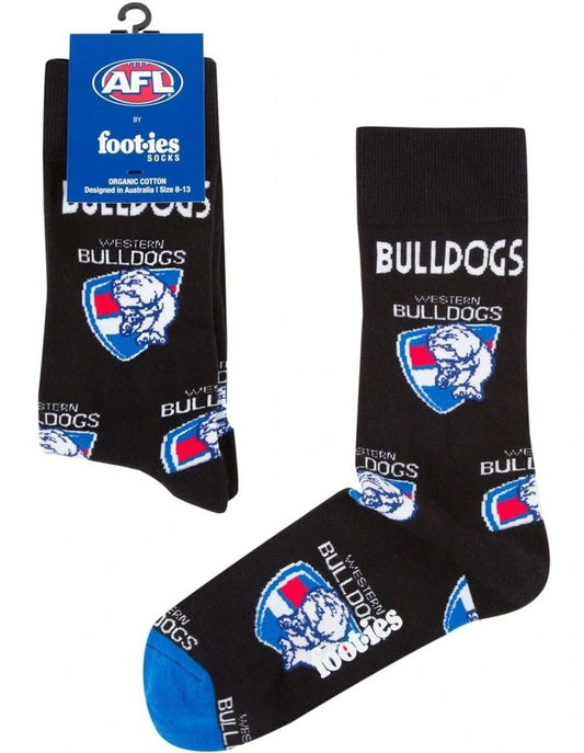 Foot-ies Western Bulldogs Mascot Organic Cotton Socks