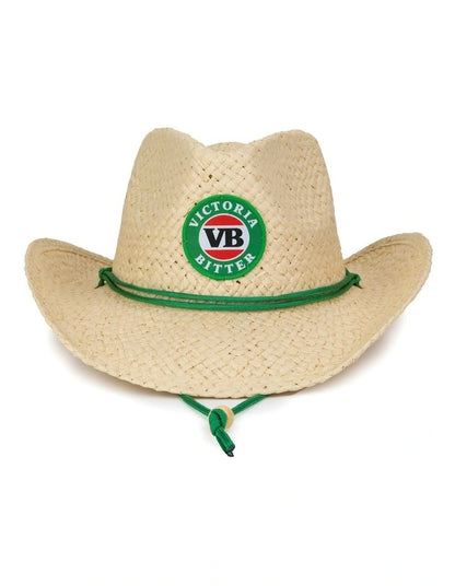 Victoria Bitter Patch Straw Cowboy Hat