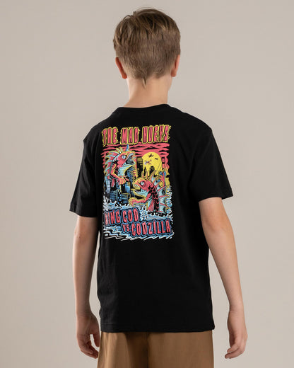 Mad Hueys King Cod Codzilla Youth SS Tee