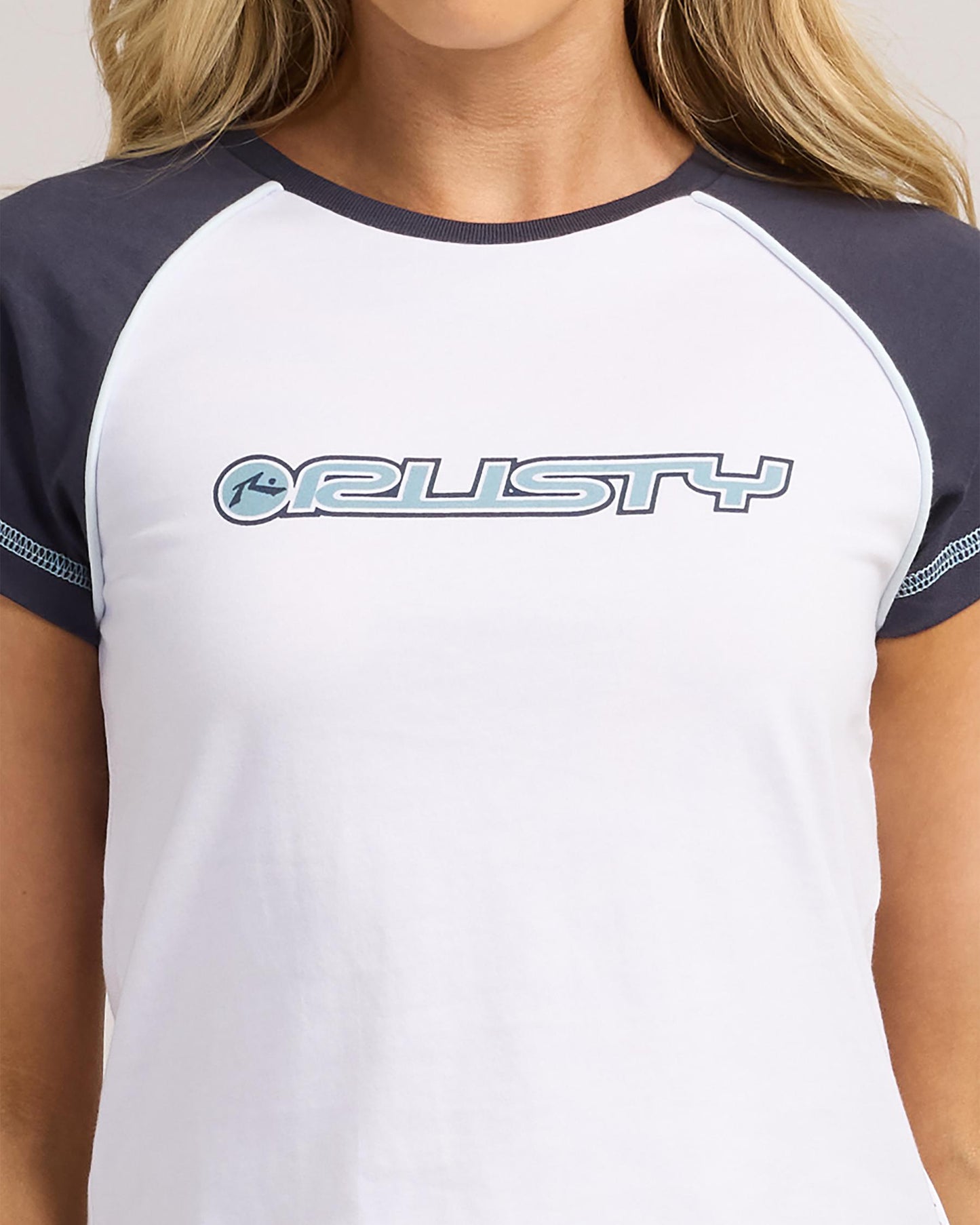 Rusty Archived Raglan Mini Tee