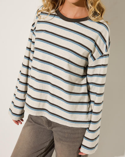 Rhythm Porto Stripe Long Sleeve Tee