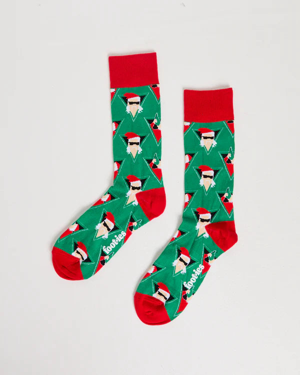 Foot-ies Christmas Shoey Santa Socks