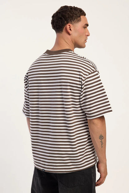 Thrills Primitive Stripe Oversize Box Crop Tee