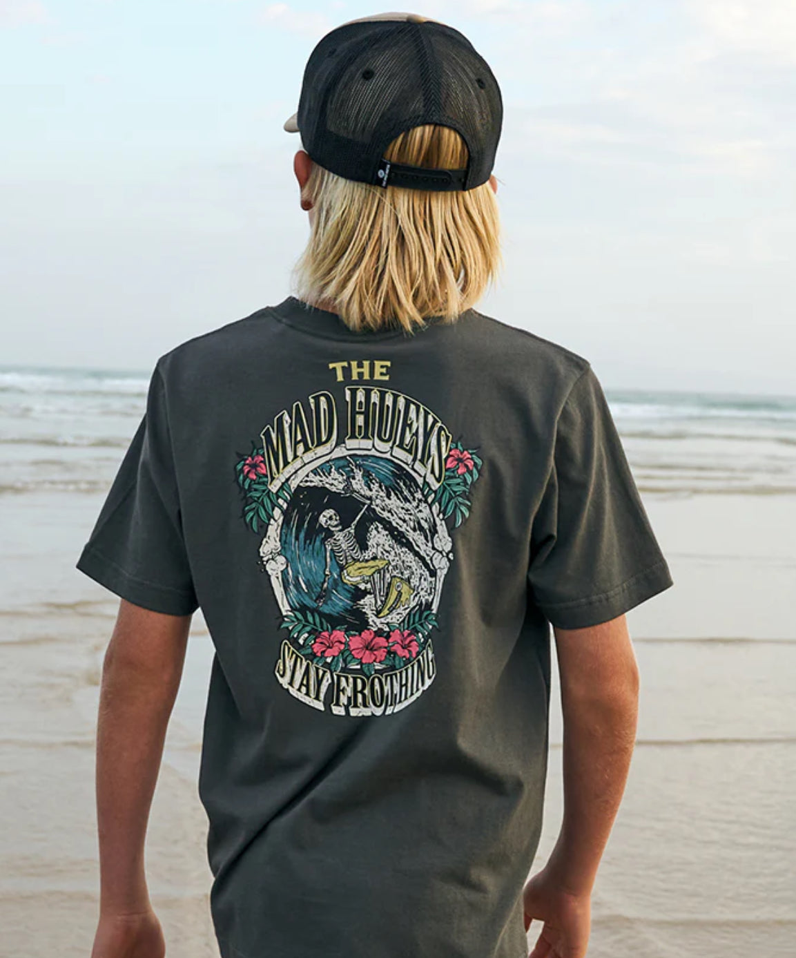 The Mad Hueys Stay Frothing Youth Boys Tee