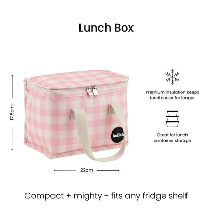 Kollab Lunch Bag Candy Pink Check