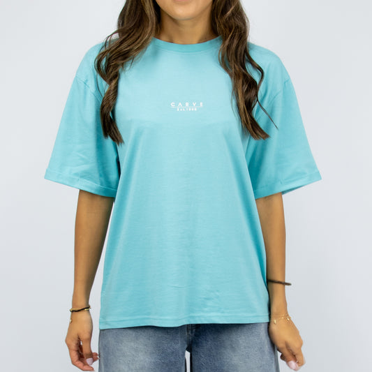 Carve Series Womens Oversized Short Sleeve Tee