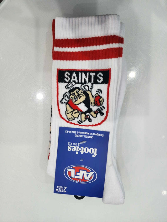 Foot-ies St Kilda Saints Retro Sneaker Socks 2pk