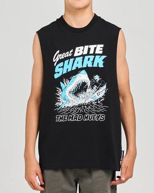The Mad Hueys Great Bit Shark Youth Boys Muscle