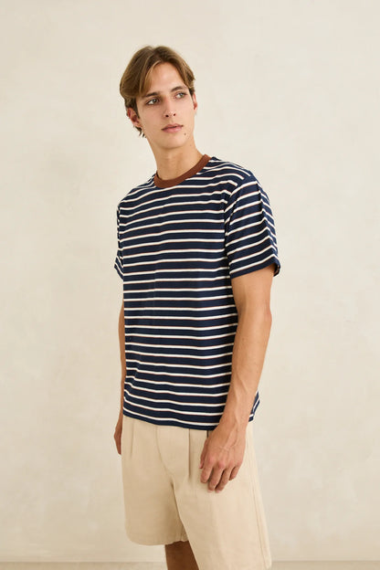 Rhythm Vintage Stripe SS Tee
