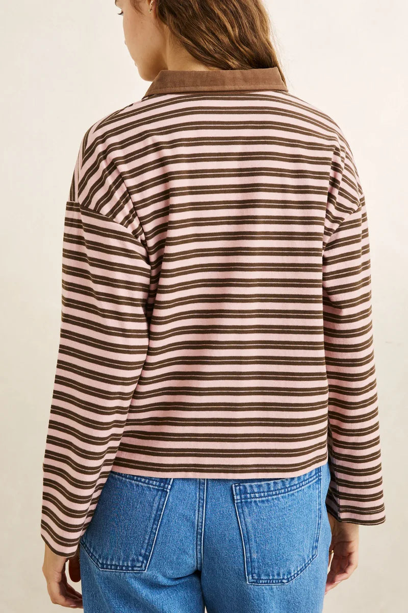 Rhythm Rugby Polo Stripe Jersey Long Sleeve