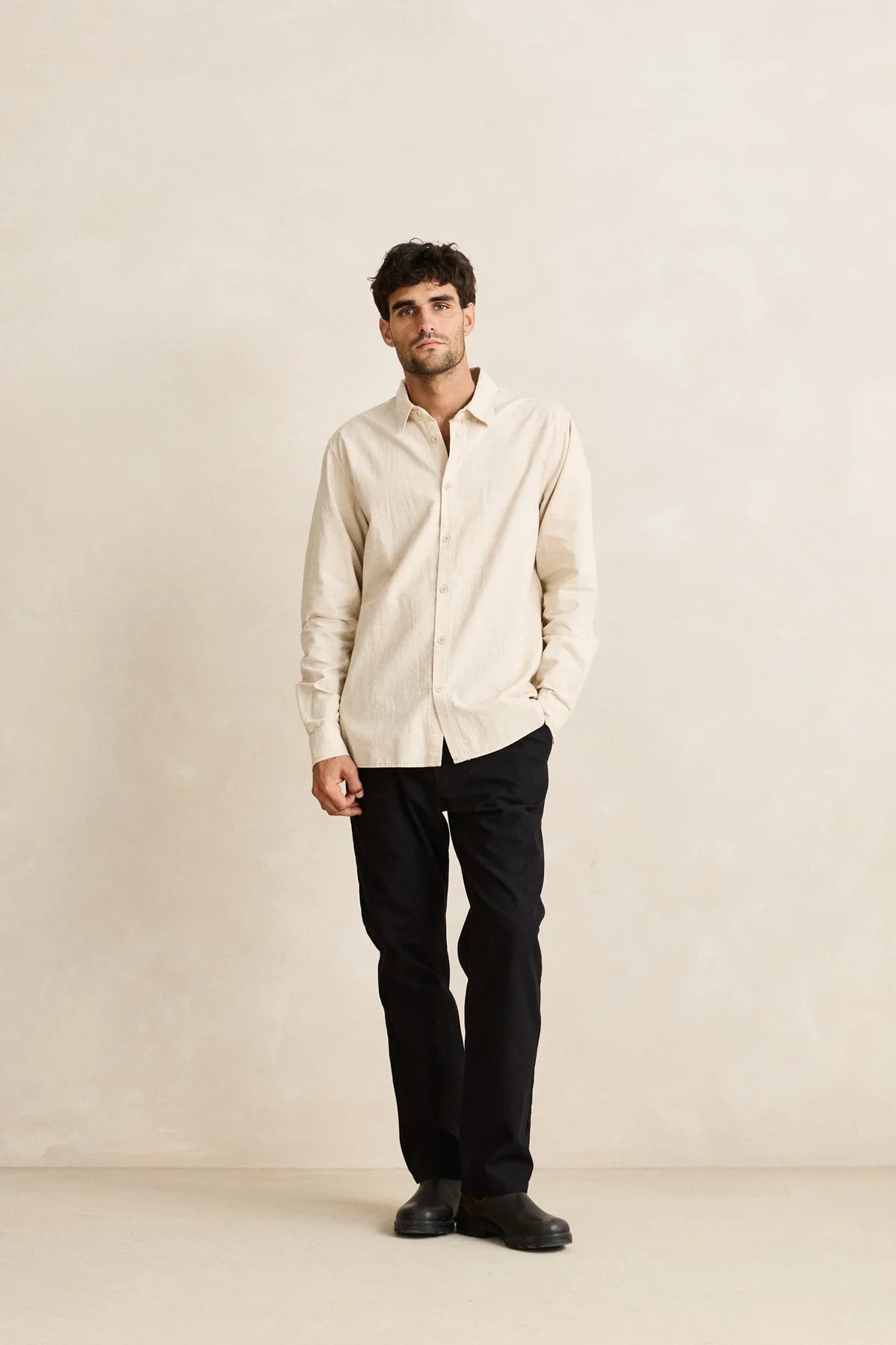 Rhythm Classic Linen LS Shirt