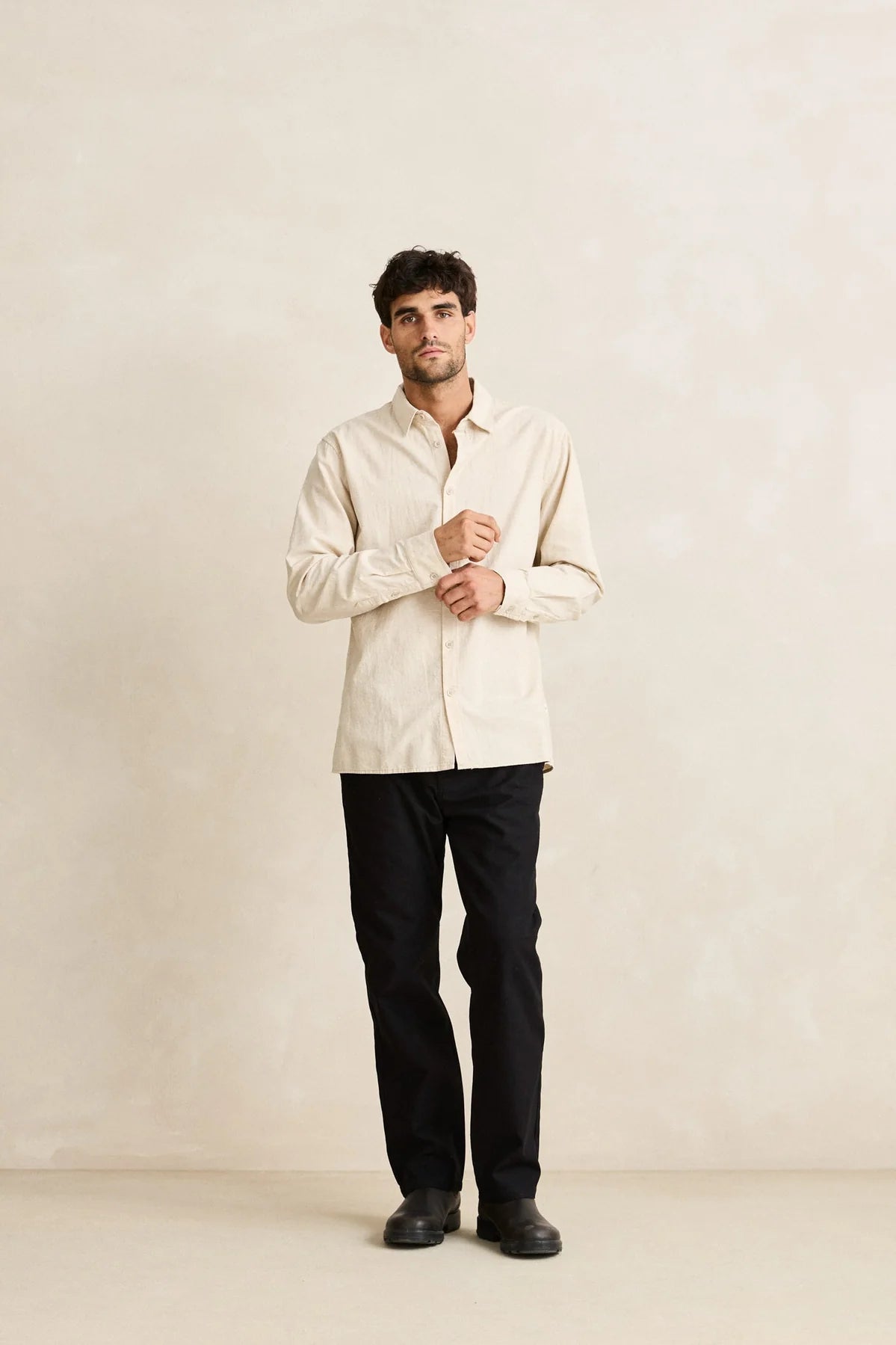 Rhythm Classic Linen LS Shirt