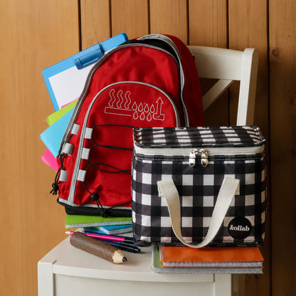 Kollab Lunch Bag Black Check